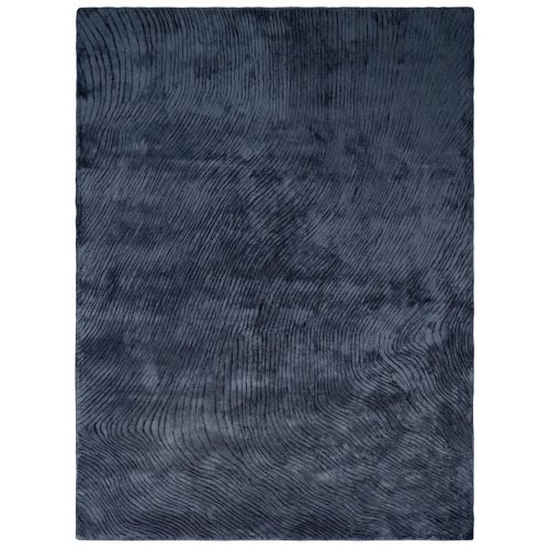 Canyon Park Blue, sötétkék, selymes 3 D felületű, kézi csomózású prémium szőnyeg