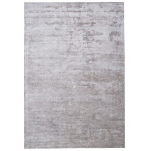 Plain Steel Grey, világosszürke selymes felületű, kézi csomózású prémium szőnyeg