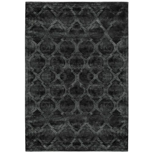 Tanger Anthracite, antracit bársonyos felületű, marokkói mintás kézi szövésű prémium szőnyeg